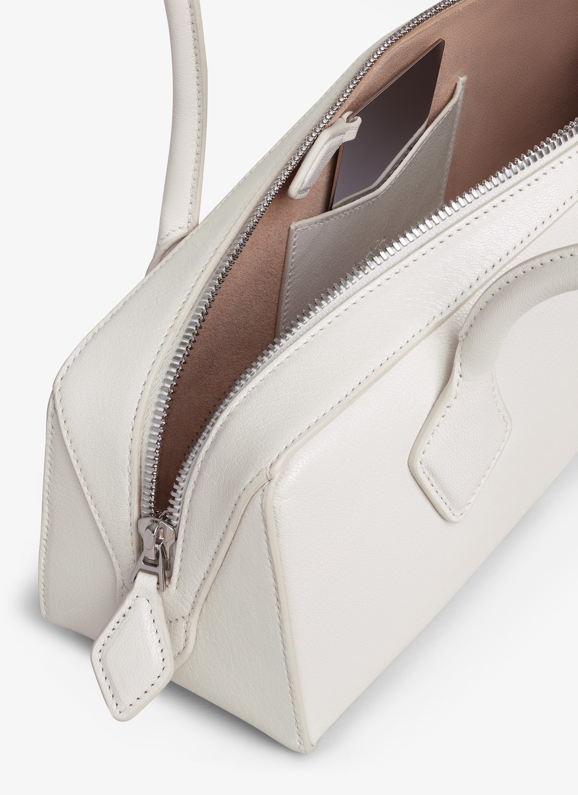 LE TECKEL MEDIUM BAG IN GOATSKIN ALAÏA IVORY LE TECKEL MEDIUM BAG IN GOATSKIN